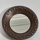 Vintage handmade mid century copper wall mirror by Eugen Zint