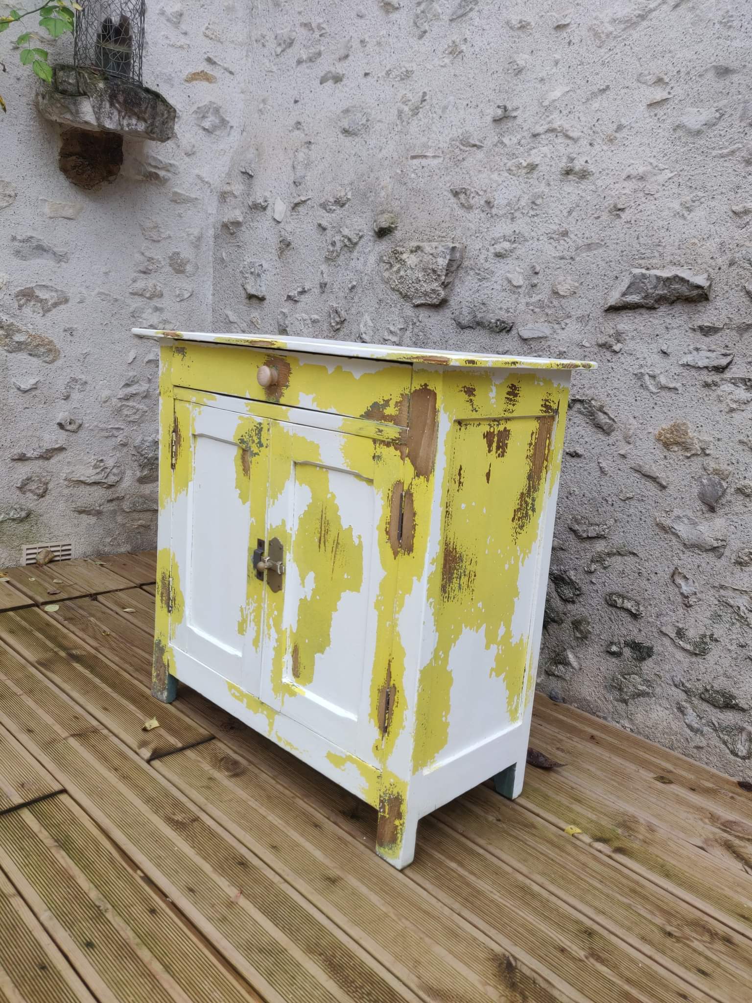 Old patinated Parisian buffet