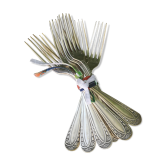Silver metal forks