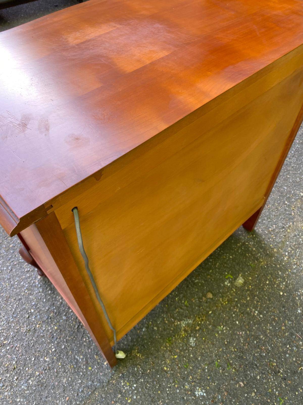 Louis XV buffet TV with a solid wood mirror