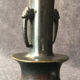 Vase soliflore à col étroit en bronze Chine XIXe