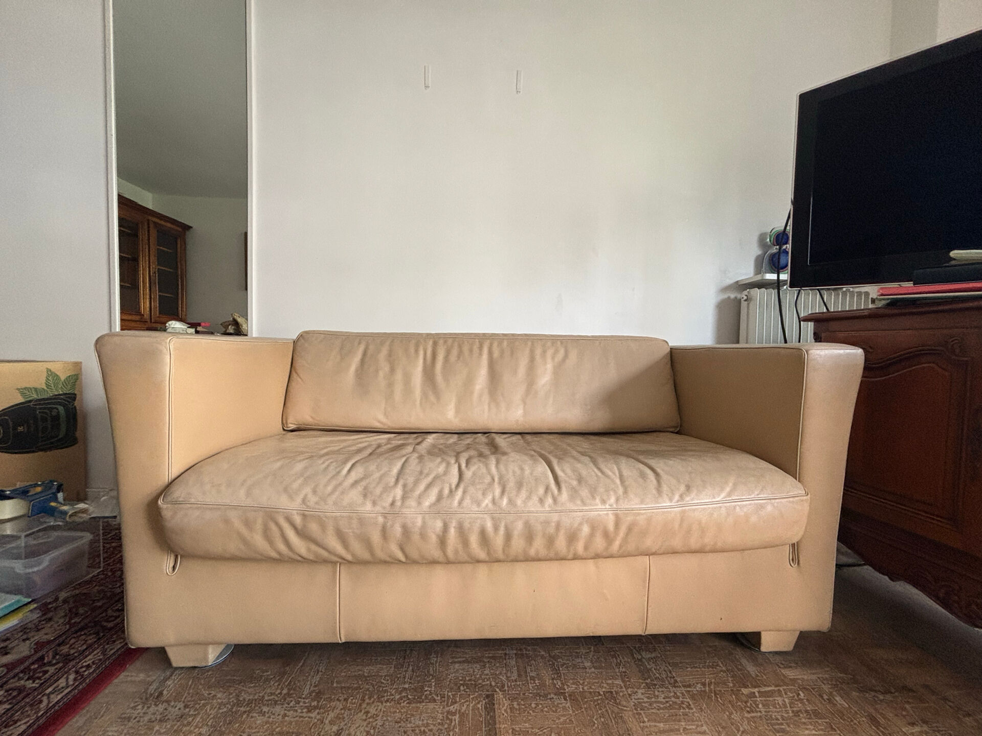 De Sede "Lotus" model two-seater sofa designed by Andrée Putman, in c
