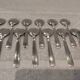 12 silver-plated metal ice scoops, Art Deco style, silversmith SOH