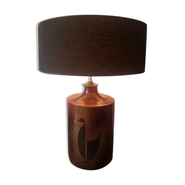 Pied de lampe en céramique vintage 1970