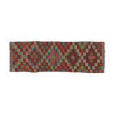 Tapis kilim artisanal anatolien 260 cm x 83 cm
