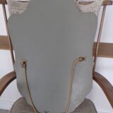 Former mirror art deco bevelled and engraved 46x68cm