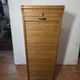 Art Deco curtain cabinet from the 1930s in oak with interior drawers, 120cm H.