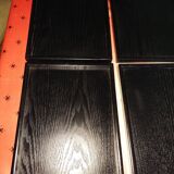 Set of 5 rectangular wooden serving trays