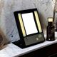 70s mirror with light, Carmen Denmark - MCM vintage