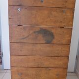 Industrial coffee table pallet on wheels