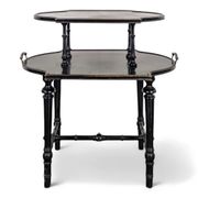 Table à thé en bois noirci époque Napoléon III