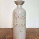 Large stoneware wine carafe and cork stopper