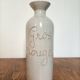 Large stoneware wine carafe with cork stopper