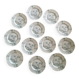 12 Haviland Limoges dessert plates.