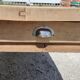 Solid oak farm table 1 rough wood drawer