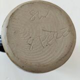 Stoneware pitcher Saint-Père, deep blue nuanced glaze