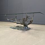 Vintage bonsai coffee table by Willy Daro, 1970s