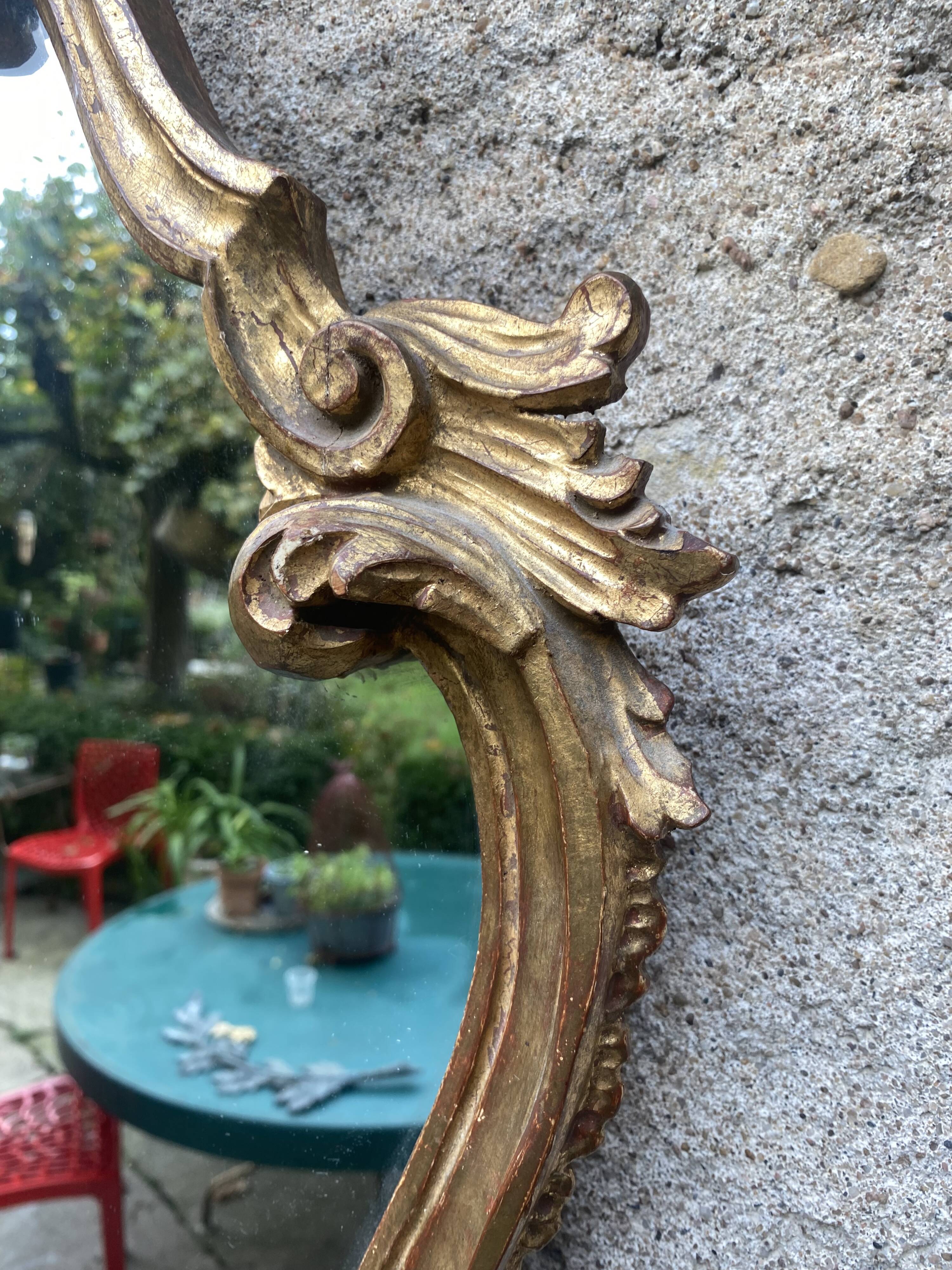 Vintage gold mirror
