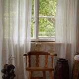 Set of 4 modern Norwegian armchairs by Krogenæs, solid pine, 1950s.