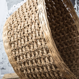 Cart wood and rattan Perrine