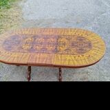 Extendable table and 5 armchairs Louis XV style