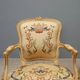 Pair of antique baroque style armchairs in carved wood, Italy, 19th century.
