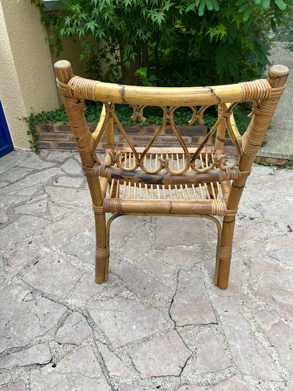 Rattan armchair