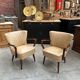 Pair of 60s cocktail armchairs
