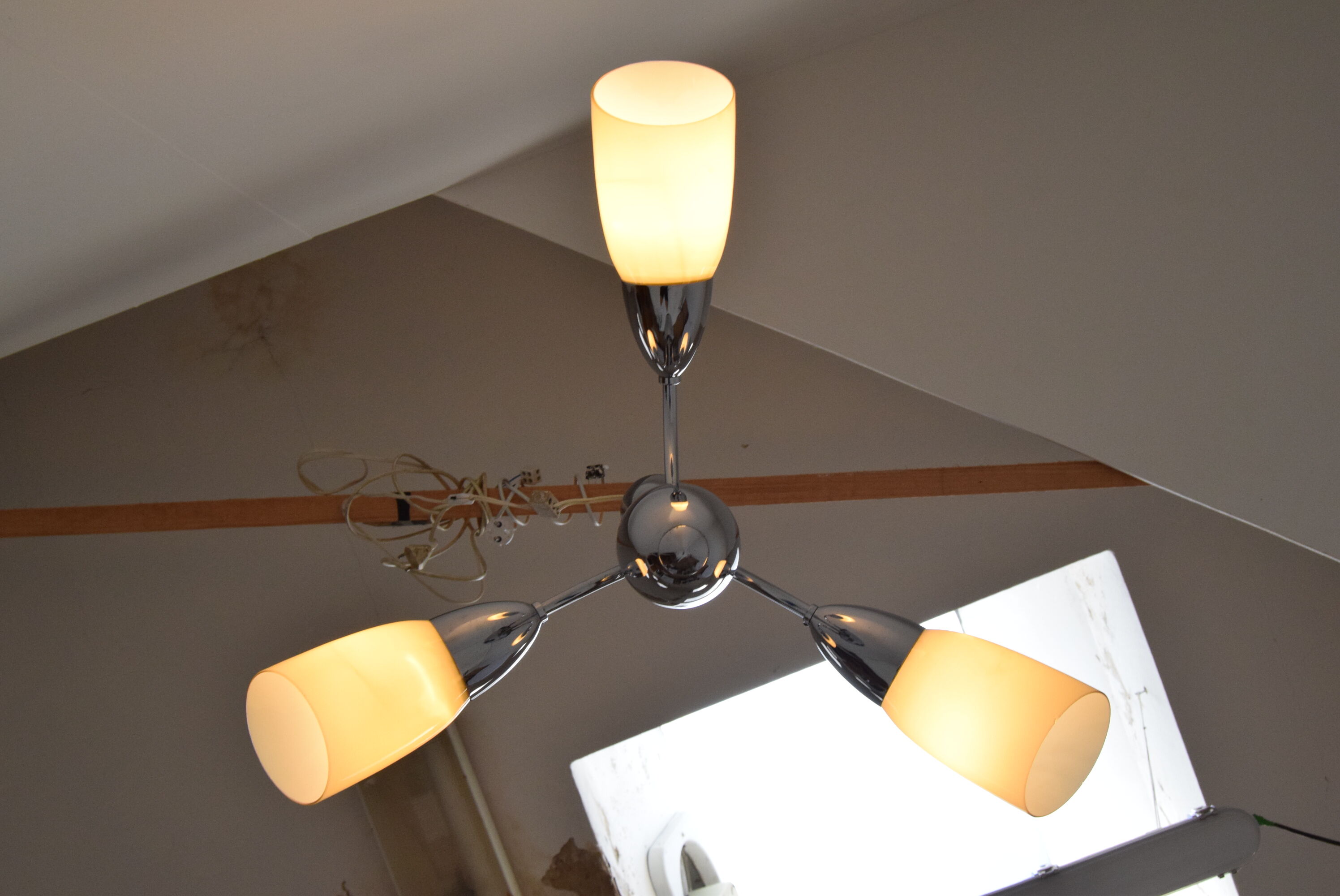 Mid-century Designed Chandelier by Elektroinstala Decin,Czechoslovakia,1970's.