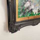 Felix Bachmann, Abstract Composition, Acrylic & Mixed Media on Board, 2022, Framed