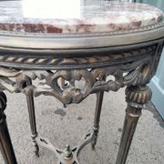 Pair of pedestal tables