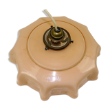 Pink glass hanging lamp