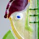 Silvia Vigliaturo fusion multicolour glass sculpture, Murano, iTALY, 1994