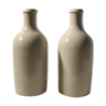 Set of 2 MKM bottles in stoneware - beige - 0,5L