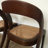 Pair of Baumann canne gondole chairs