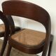Paire de chaises Gondoles cannées Baumann