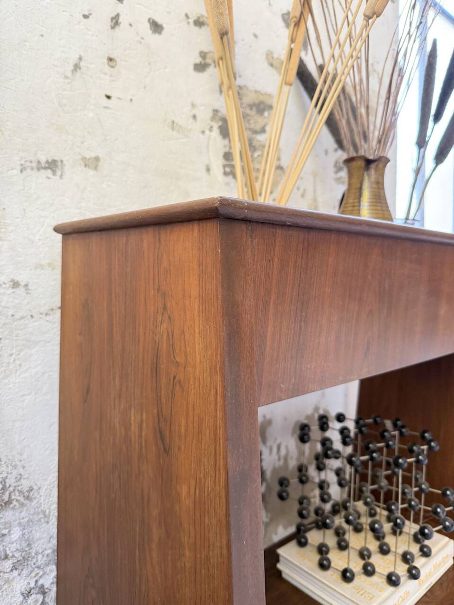 Jardinière années 50 palissandre constructiviste