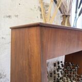 Jardinière années 50 palissandre constructiviste