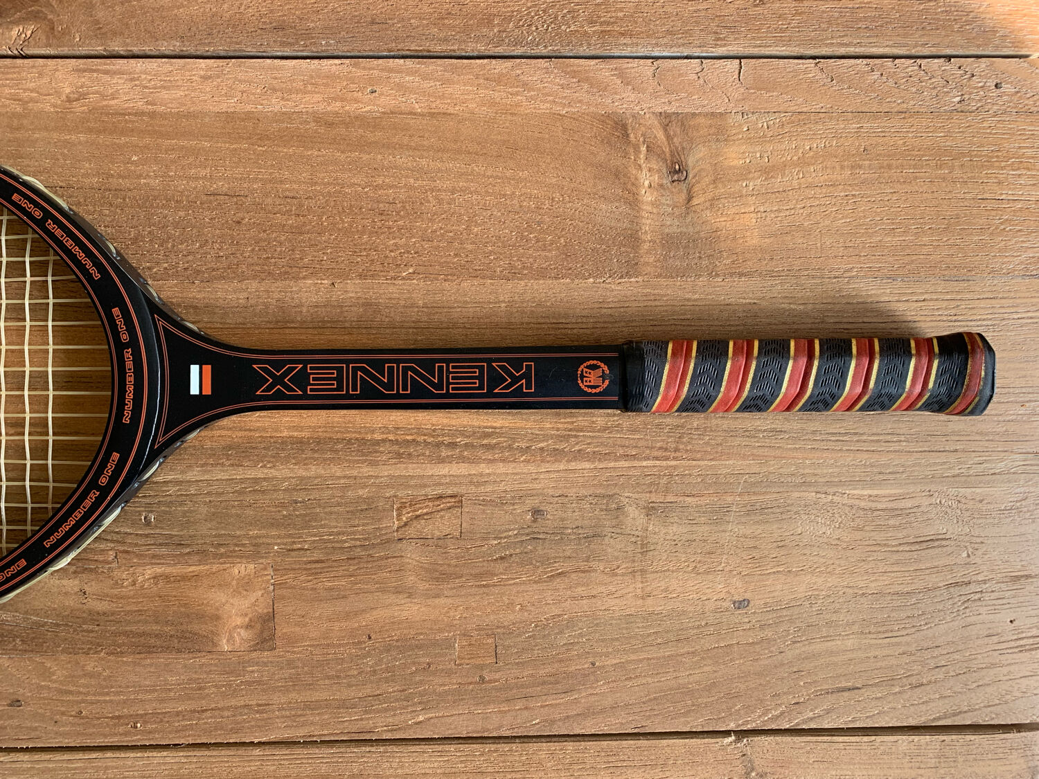 Antique wooden snowshoe