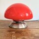 Mushroom Touch Lamp UFO Opaline Glass Red Vintage Design SPage Age