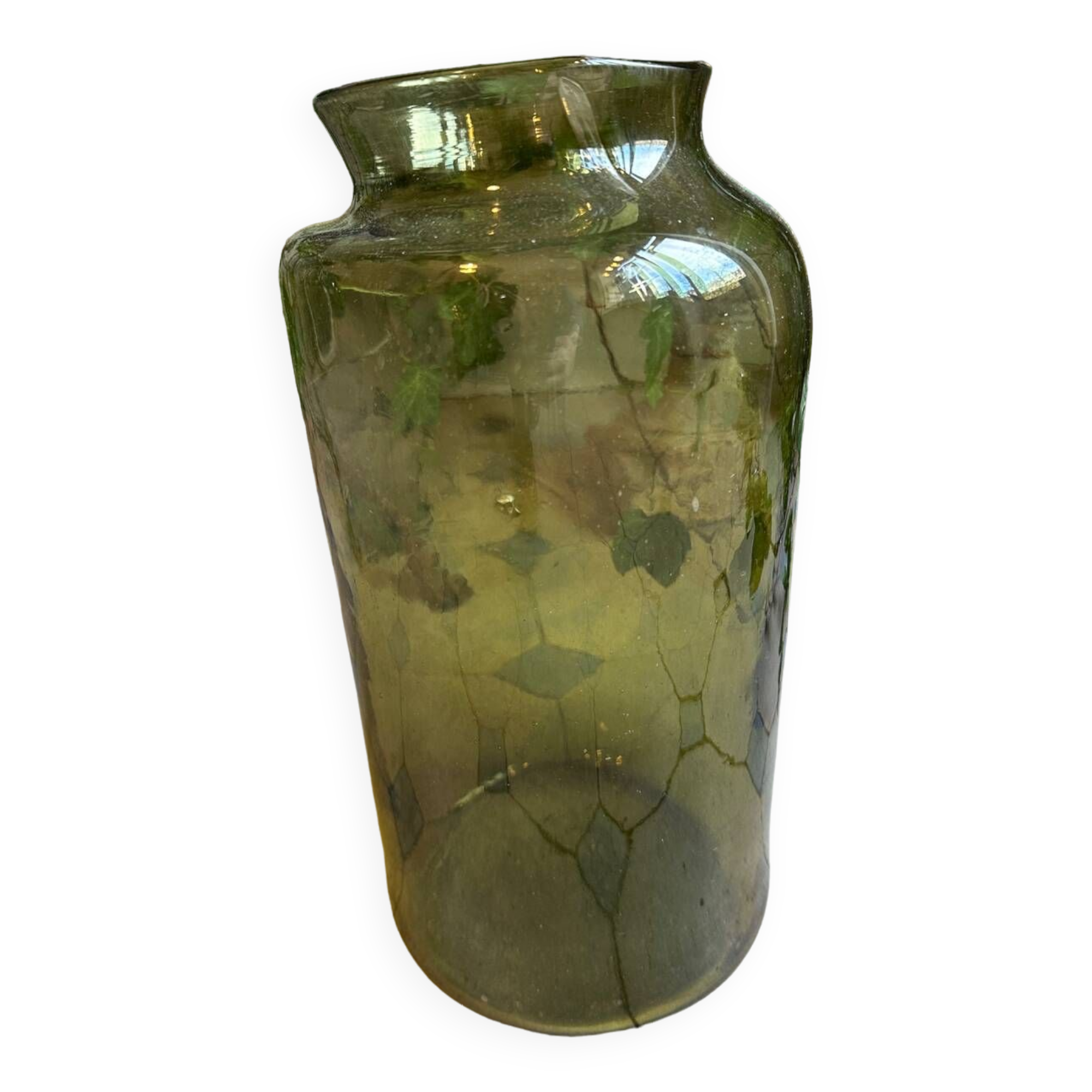 Antique blown glass vase