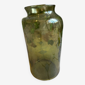 Large green vase