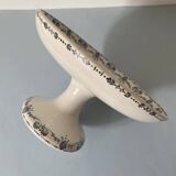 Old opaque porcelain compote bowl from Gien Terre de Fer, Etruscan Model