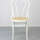 No. 18 White Chairs by Michael Thonet, Set of 4