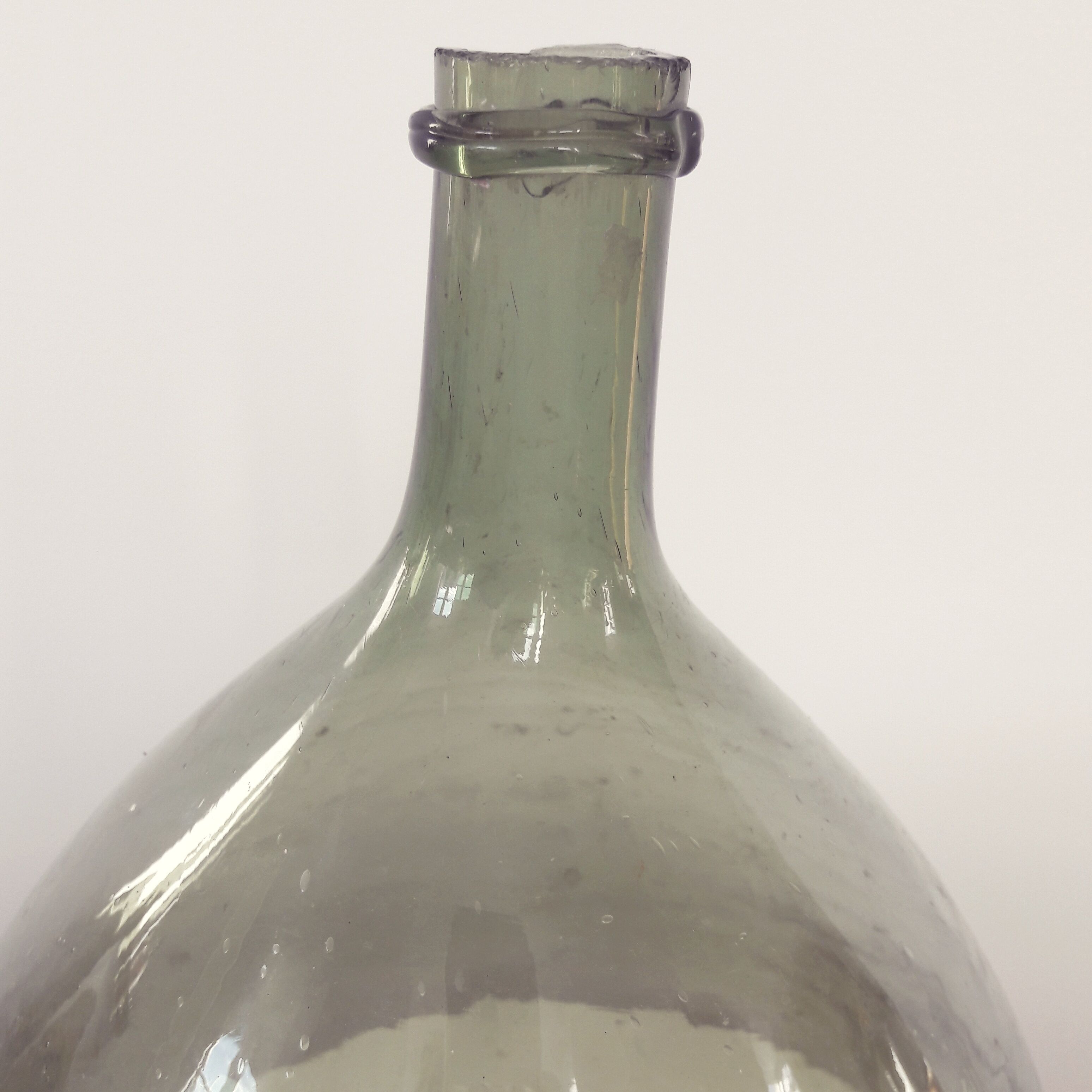 Dame Jeanne en verre 9L couleur vert eau