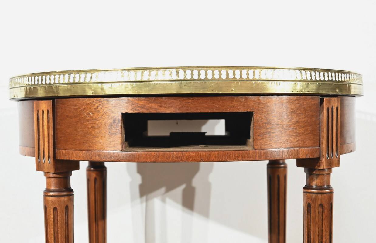 Mahogany Bouillotte Table, Louis XVI style – Mid 20th century