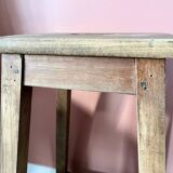 High wooden stool
