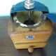 Ancien moulin à café manuel - Peugeot Frères - Bois, métal, métal bleu