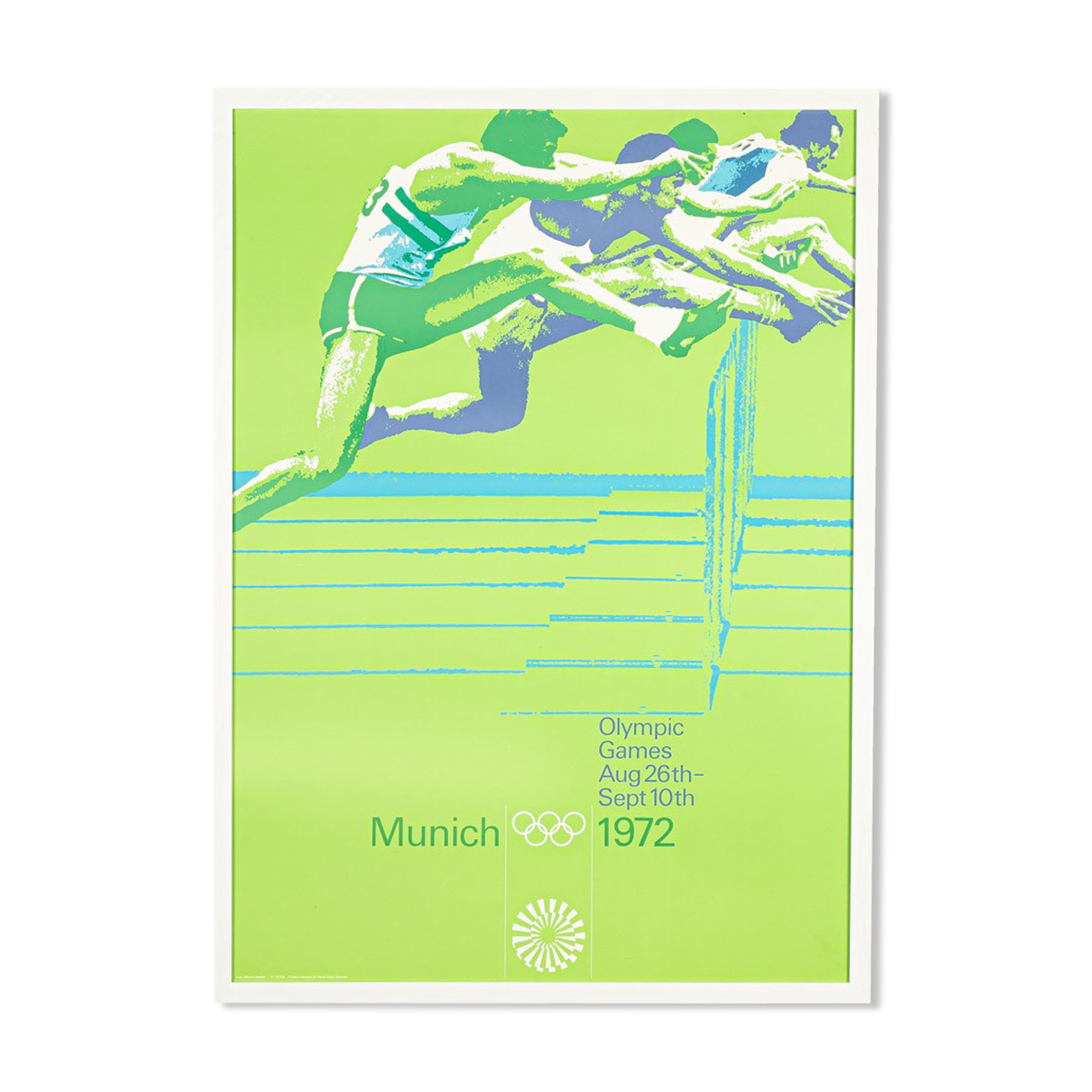 1970s poster “hürdenlauf”, otl aicher
