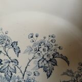 Large round antique ironstone dish